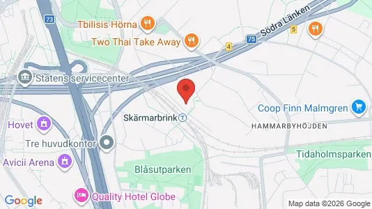 Apartments for rent i Stockholm South - kort over placeringen