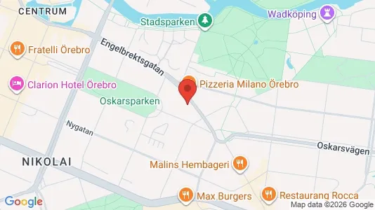 Apartments for rent i Örebro - kort over placeringen