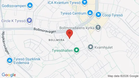 Apartments for rent i Tyresö - kort over placeringen