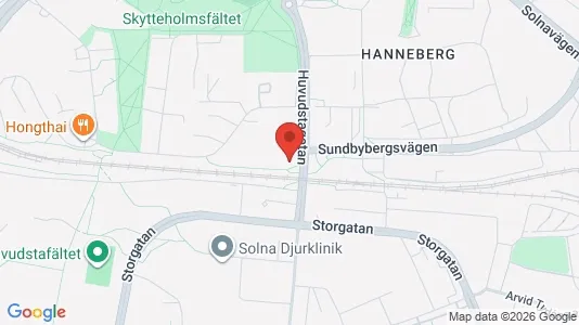 Apartments for rent i Solna - kort over placeringen