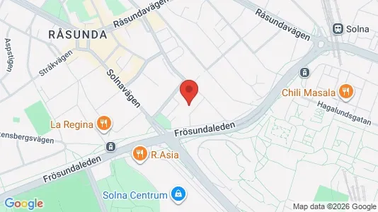 Apartments for rent i Solna - kort over placeringen