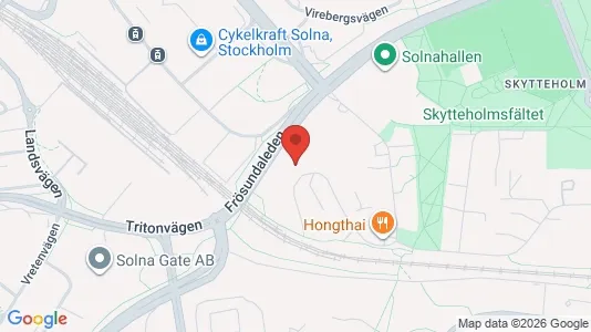 Apartments for rent i Solna - kort over placeringen