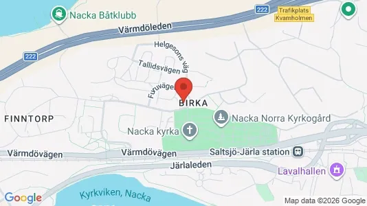 Apartments for rent i Nacka - kort over placeringen