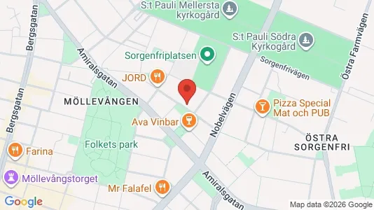 Apartments for rent i Malmö City - kort over placeringen