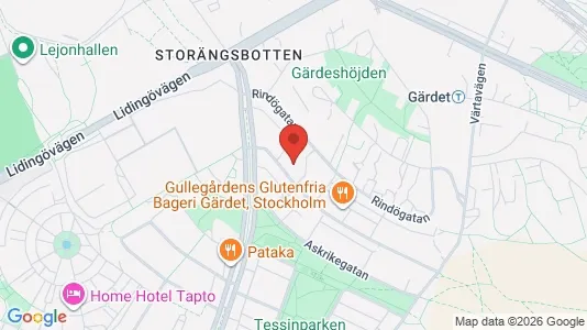 Apartments for rent i Gärdet/Djurgården - kort over placeringen