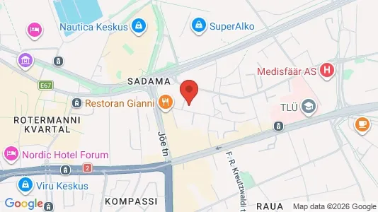 Apartments for rent i Tallinn Kesklinna - kort over placeringen