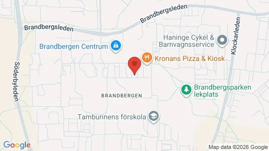 Apartments for rent i Haninge - kort over placeringen