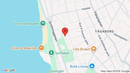 Apartments for rent i Helsingborg - kort over placeringen