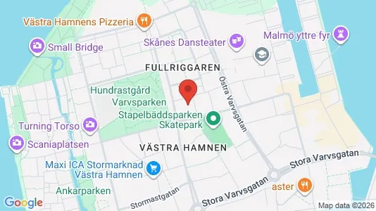 Apartments for rent i Malmö City - kort over placeringen
