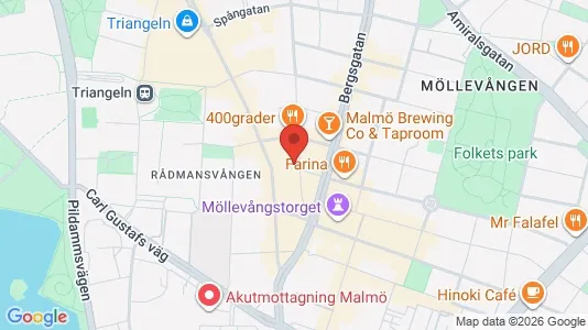 Apartments for rent i Malmö City - kort over placeringen