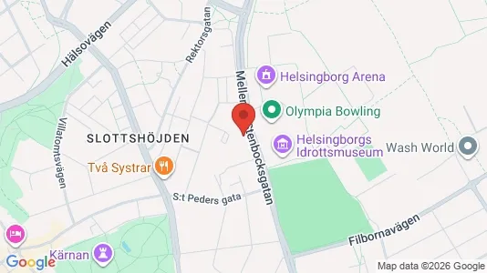 Apartments for rent i Helsingborg - kort over placeringen