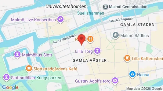 Apartments for rent i Malmö City - kort over placeringen