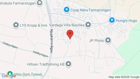 Apartments for rent i Tyresö - kort over placeringen