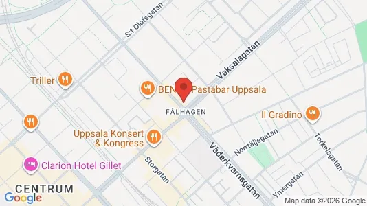 Apartments for rent i Uppsala - kort over placeringen