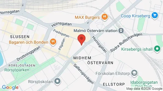 Apartments for rent i Malmö City - kort over placeringen