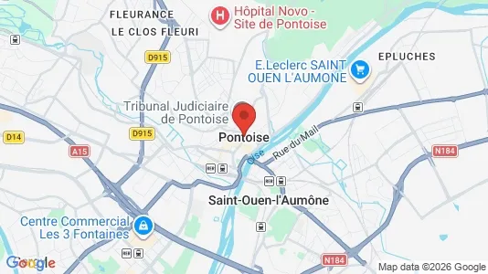 Houses for rent i Pontoise - kort over placeringen