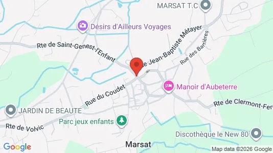 Apartments for rent i Riom - kort over placeringen