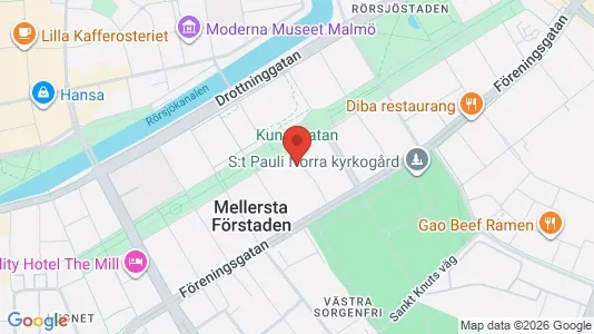 Apartments for rent i Malmö City - kort over placeringen