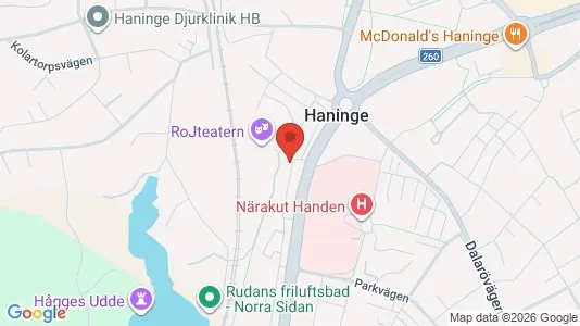 Apartments for rent i Haninge - kort over placeringen