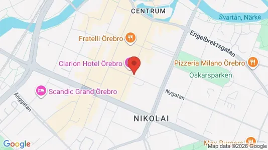 Apartments for rent i Örebro - kort over placeringen