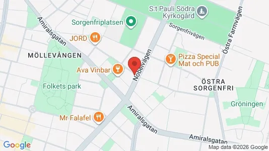 Apartments for rent i Malmö City - kort over placeringen