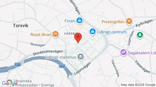 Apartments for rent i Lidingö - kort over placeringen