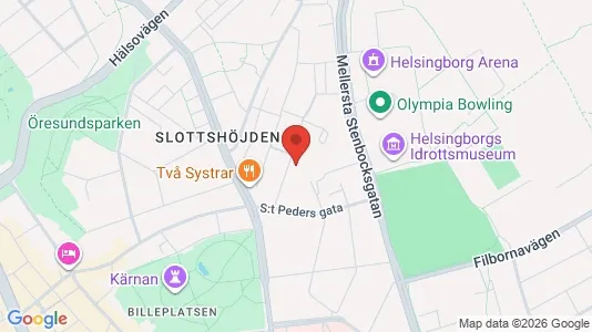 Apartments for rent i Helsingborg - kort over placeringen