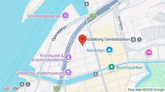 Apartments for rent i Gothenburg City Centre - kort over placeringen