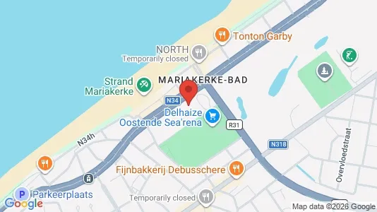 Apartments for rent i Oostende - kort over placeringen