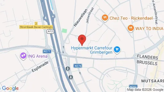 Apartments for rent i Grimbergen - kort over placeringen