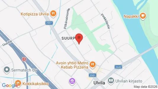 Apartments for rent i Ulvila - kort over placeringen
