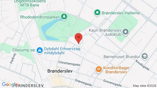 Apartments for rent i Brønderslev - kort over placeringen