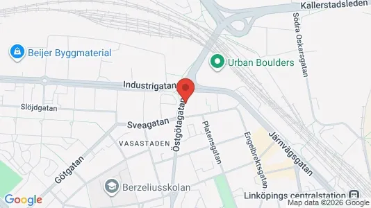 Apartments for rent i Linköping - kort over placeringen
