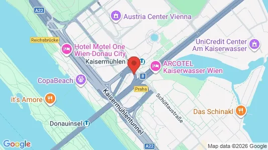 Apartments for rent i Vienna Donaustadt - kort over placeringen
