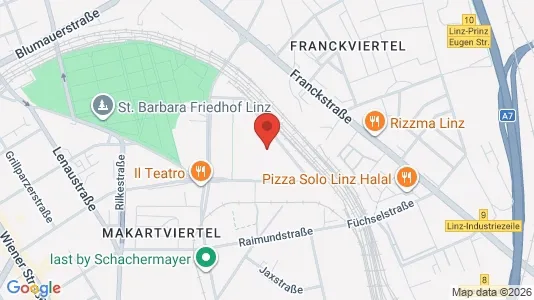 Apartments for rent i Leonding - kort over placeringen