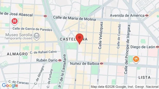 Apartments for rent i Madrid Salamanca - kort over placeringen