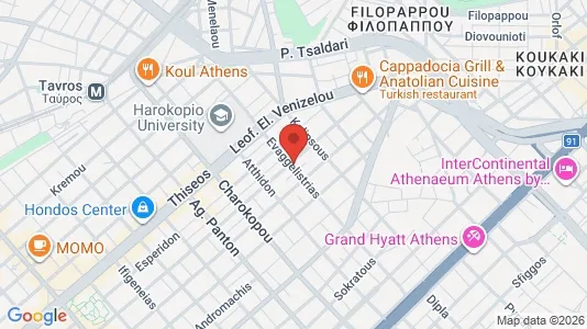Apartments for rent i Kallithea - kort over placeringen