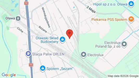 Apartments for rent i Oławski - kort over placeringen