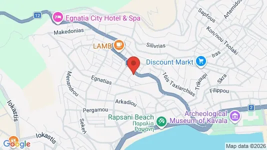 Apartments for rent i Kavala - kort over placeringen