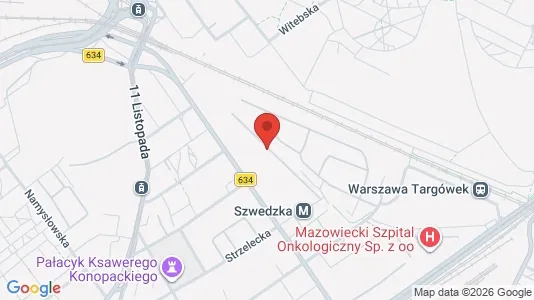 Apartments for rent i Warszawa Wawer - kort over placeringen
