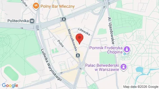Apartments for rent i Warszawa Wawer - kort over placeringen