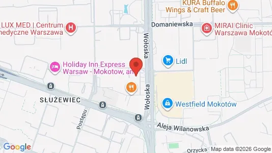 Apartments for rent i Warszawa Wawer - kort over placeringen
