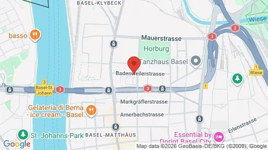 Apartments for rent i Basel-Stadt - kort over placeringen
