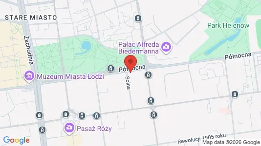Apartments for rent i Łódź - kort over placeringen