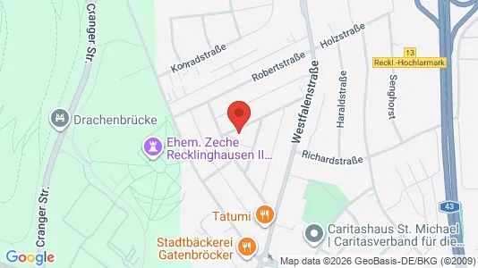 Apartments for rent i Recklinghausen - kort over placeringen