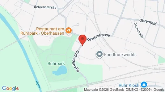 Apartments for rent i Oberhausen - kort over placeringen