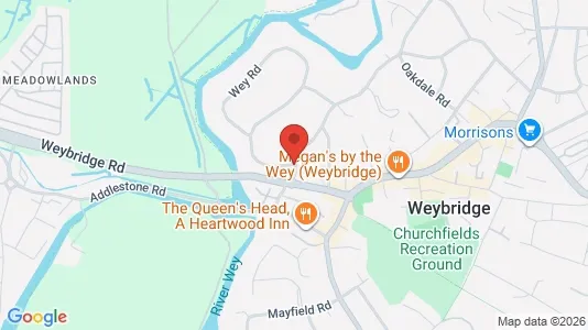 Apartments for rent i Weybridge - Surrey - kort over placeringen
