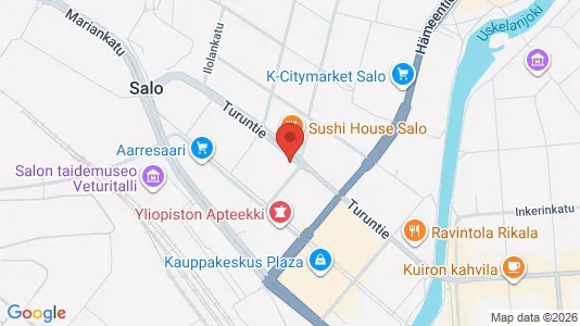 Apartments for rent i Salo - kort over placeringen