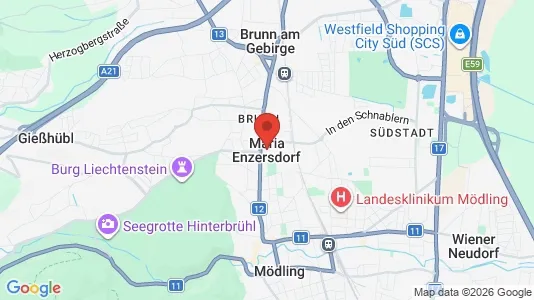 Apartments for rent i Maria Enzersdorf - kort over placeringen