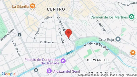 Apartments for rent i Granada - kort over placeringen